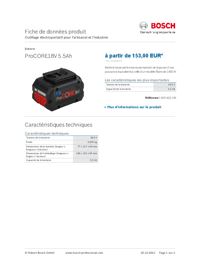 Fiche produit
