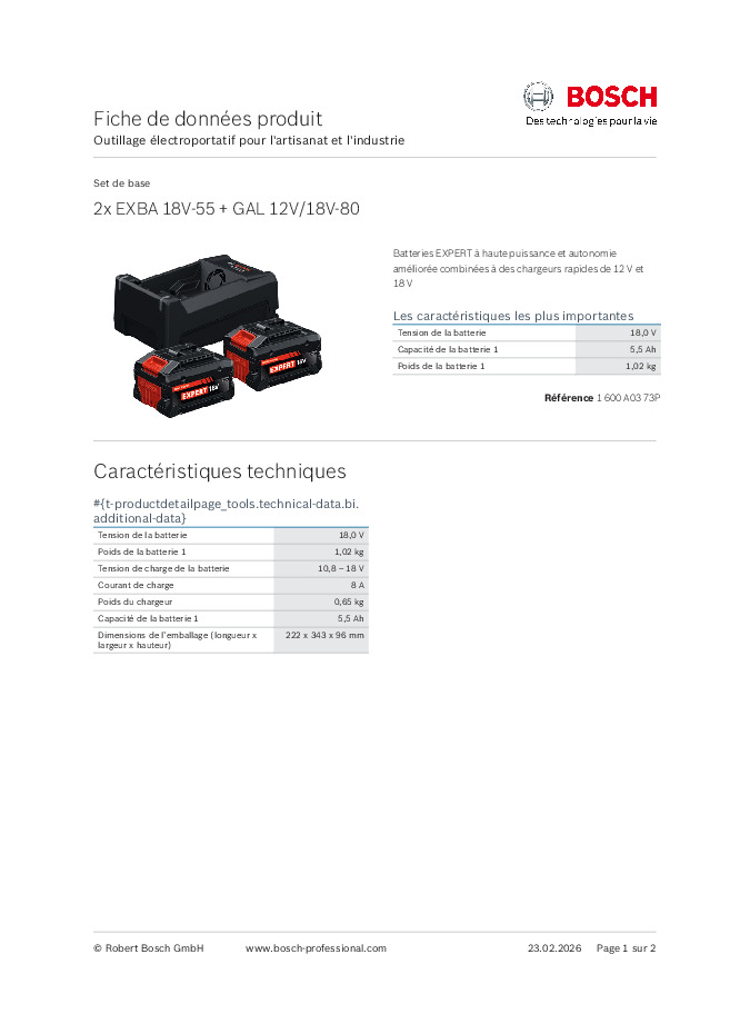 Fiche produit