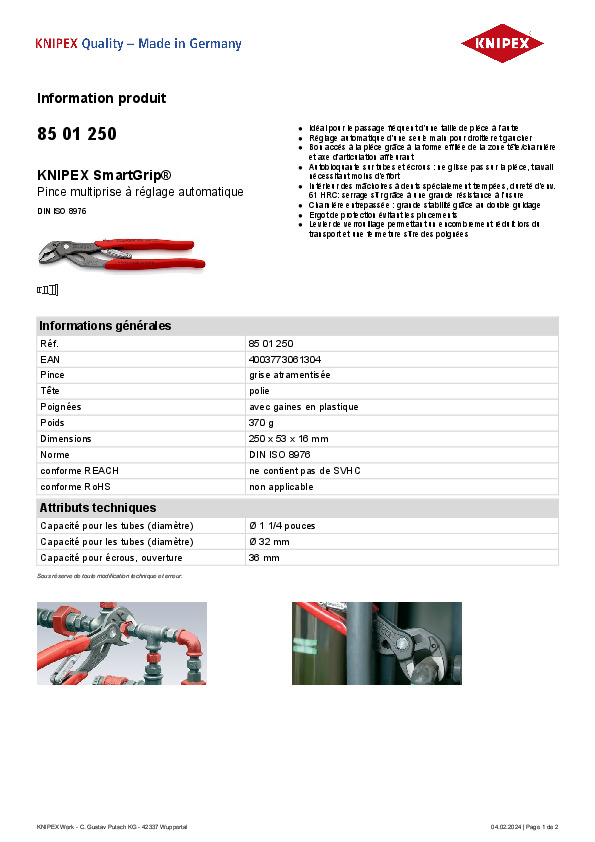Fiche produit