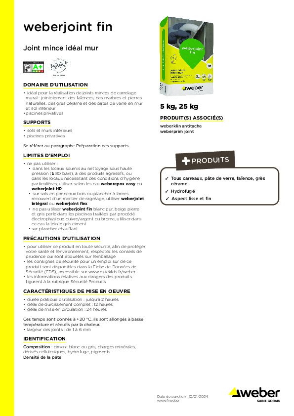 Fiche produit