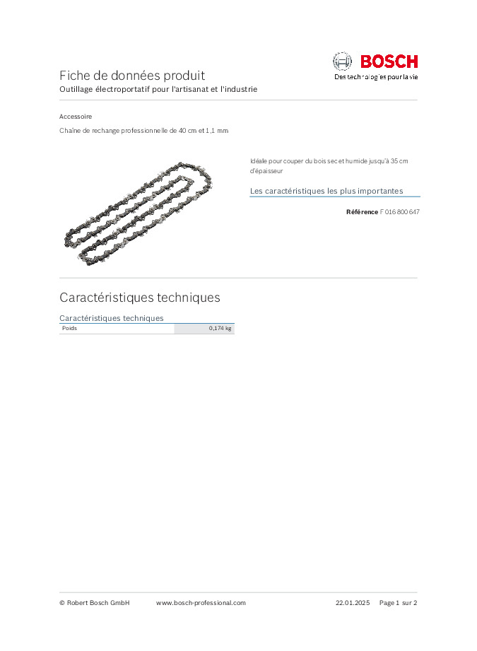 Fiche produit