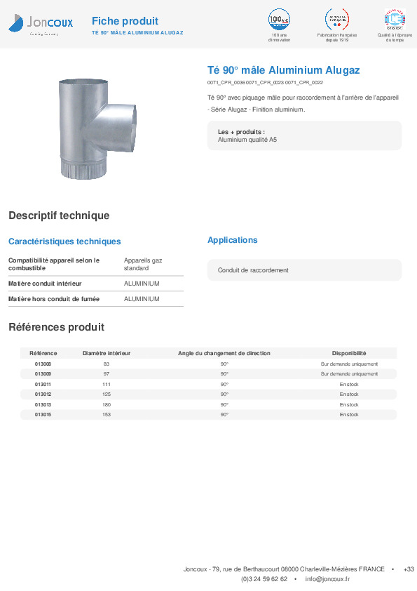 Fiche produit