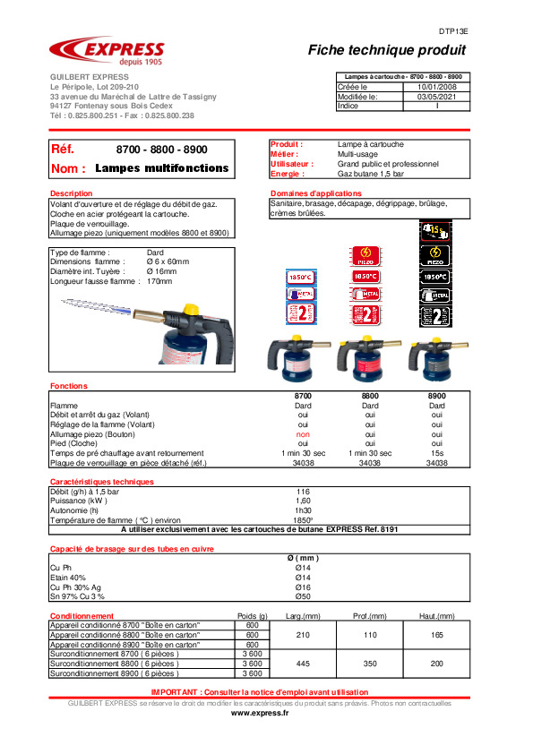 Fiche produit