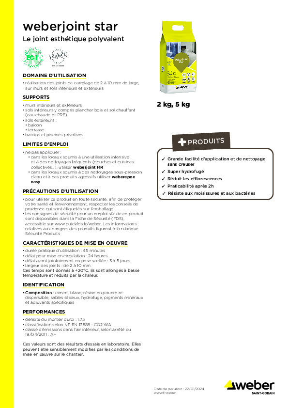 Fiche produit