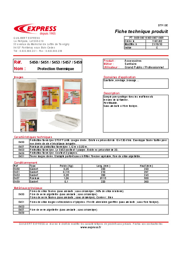 Fiche produit