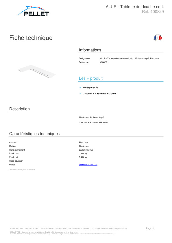Fiche produit
