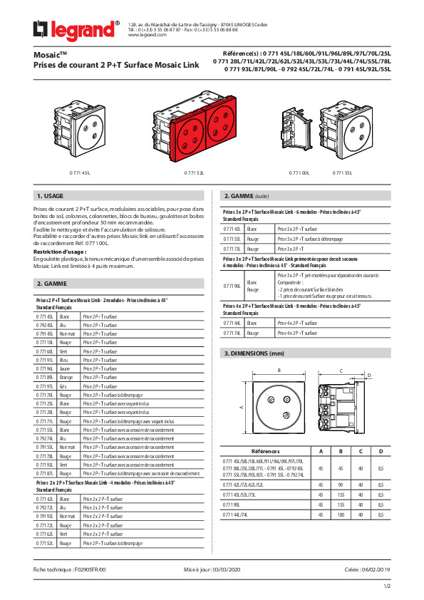 Fiche produit
