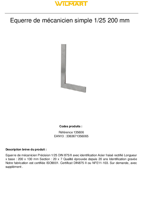 Fiche produit