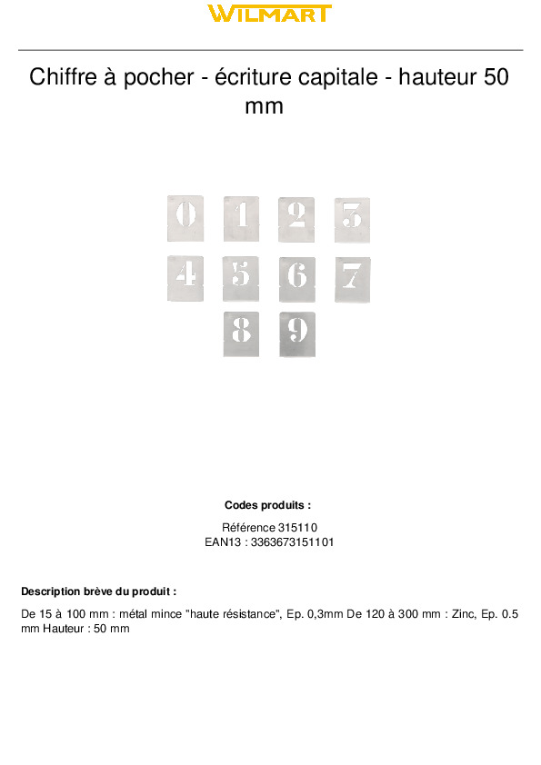 Fiche produit