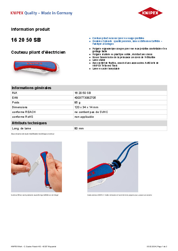 Fiche produit