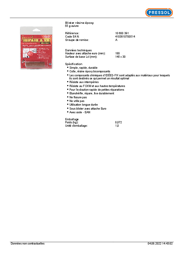 Fiche produit