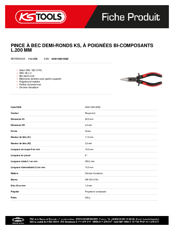 Fiche produit