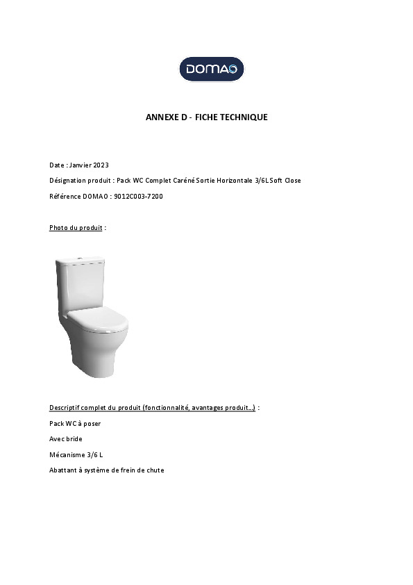 Fiche produit