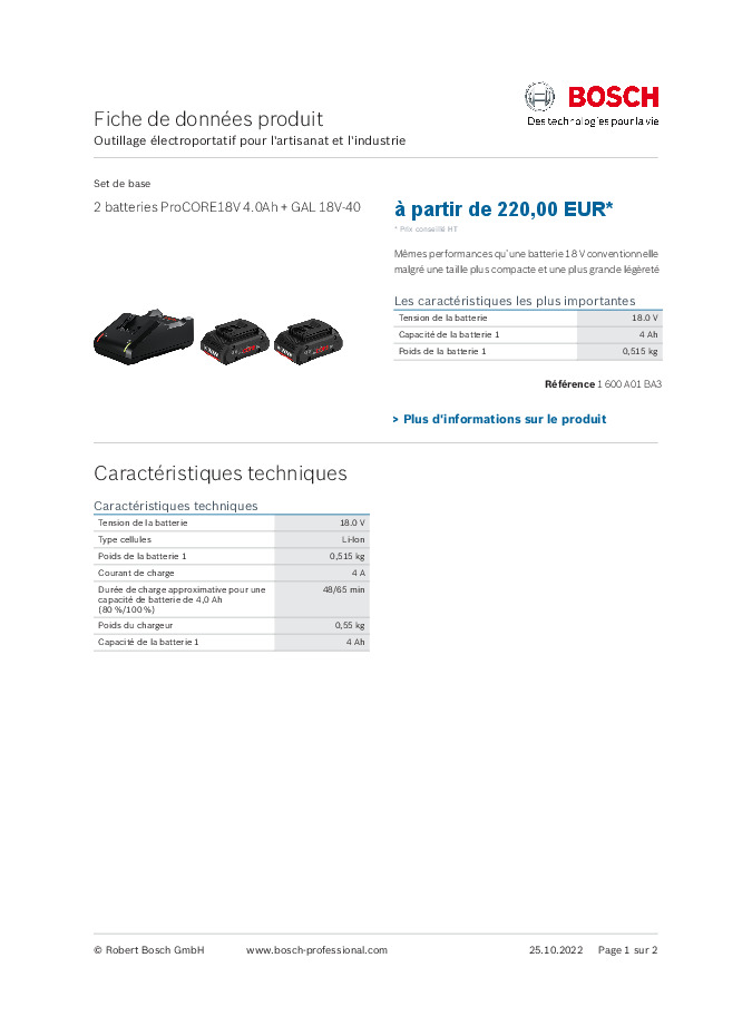 Fiche produit