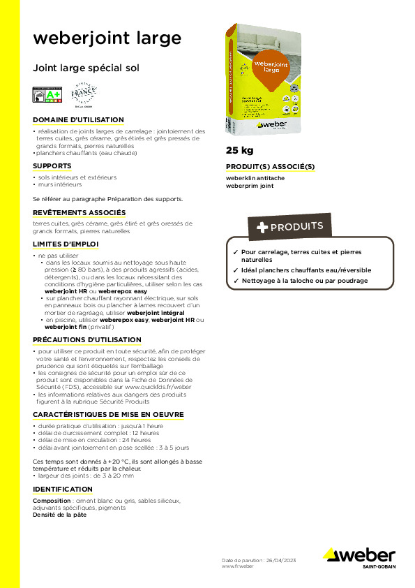Fiche produit