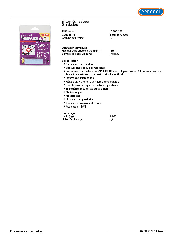 Fiche produit