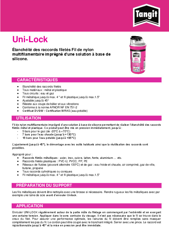 Fiche produit