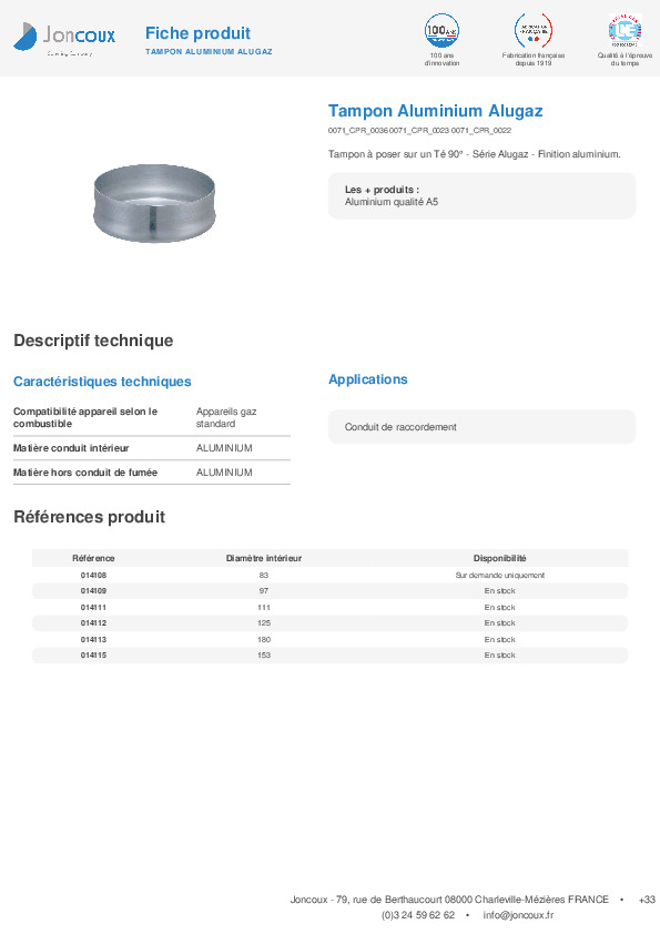 Fiche produit