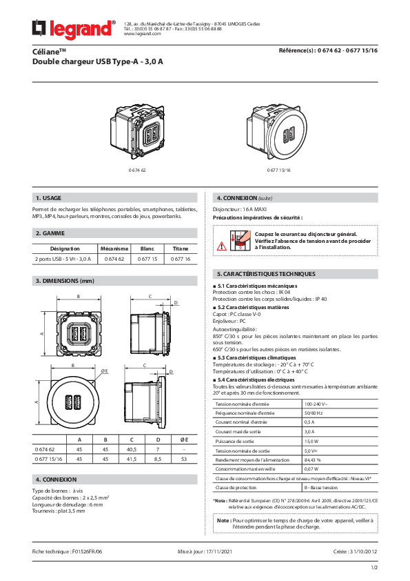 Fiche produit