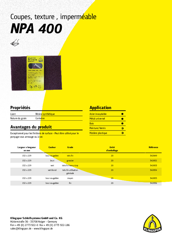 Fiche produit