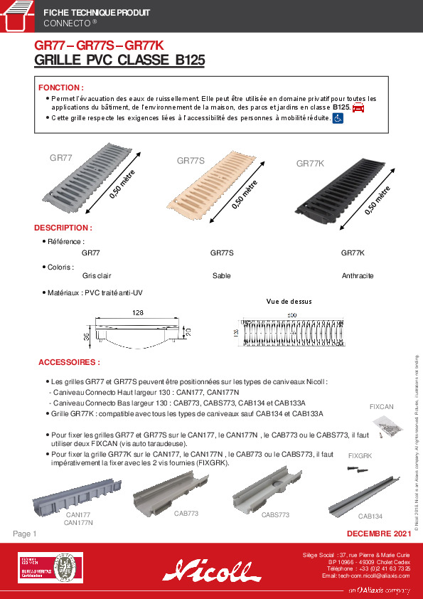 Fiche produit