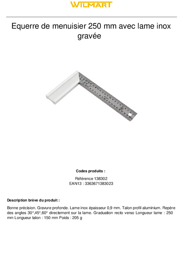 Fiche produit