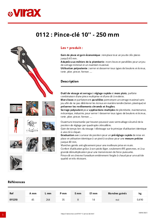 Fiche produit