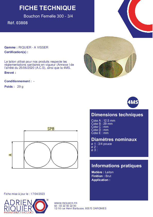 Fiche produit