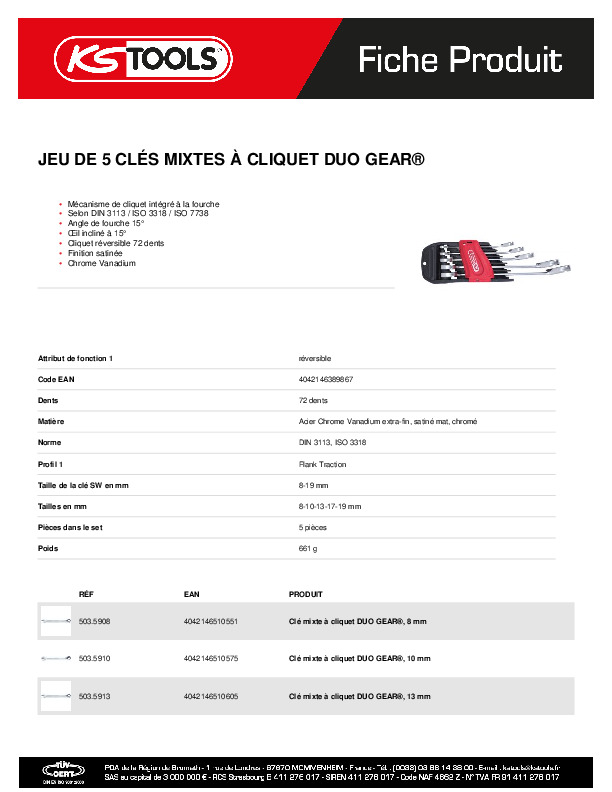 Fiche produit
