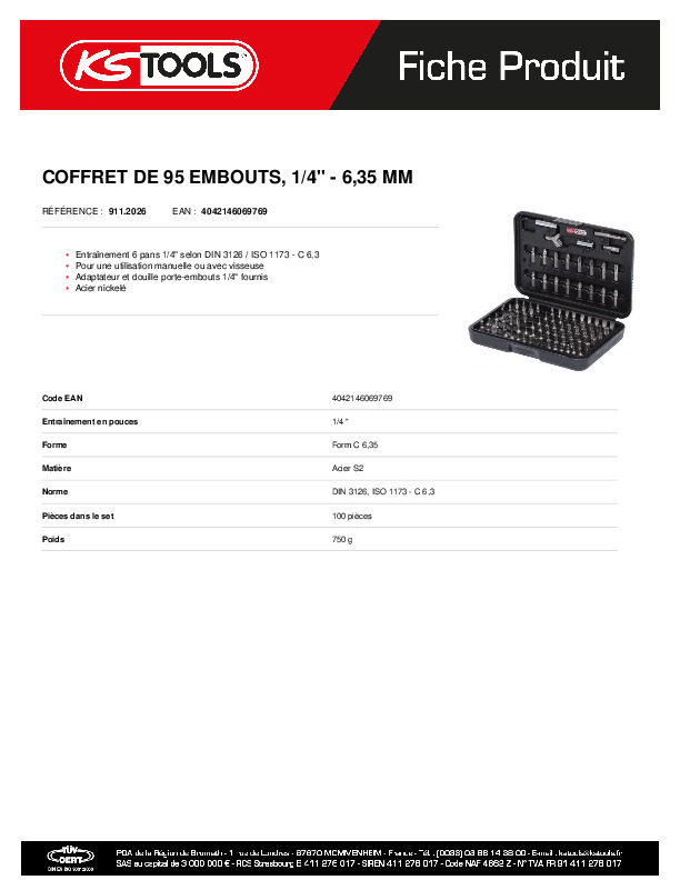 Fiche produit