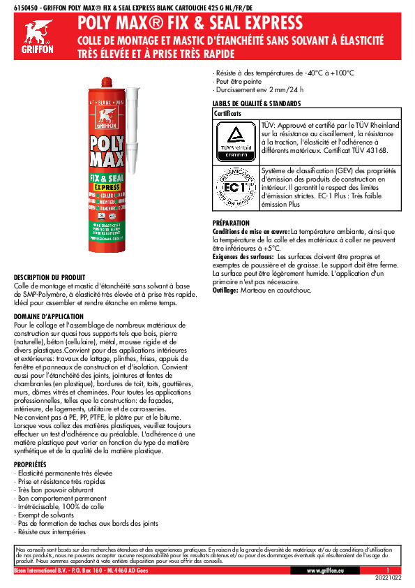 Fiche produit