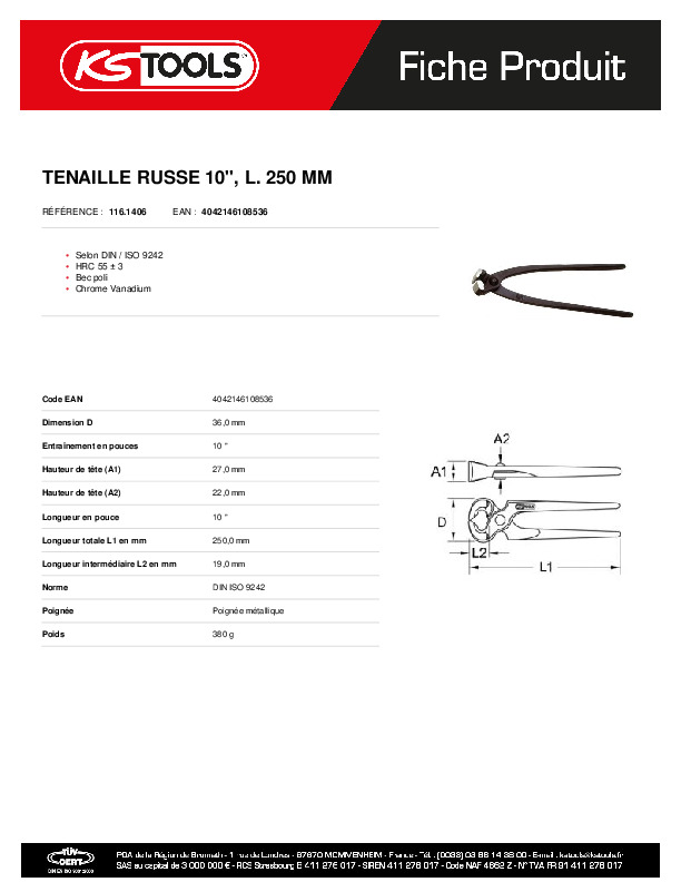Fiche produit