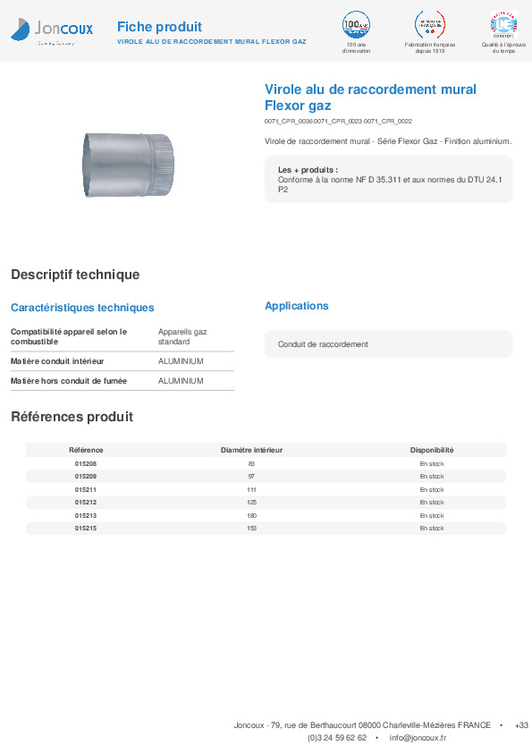 Fiche produit