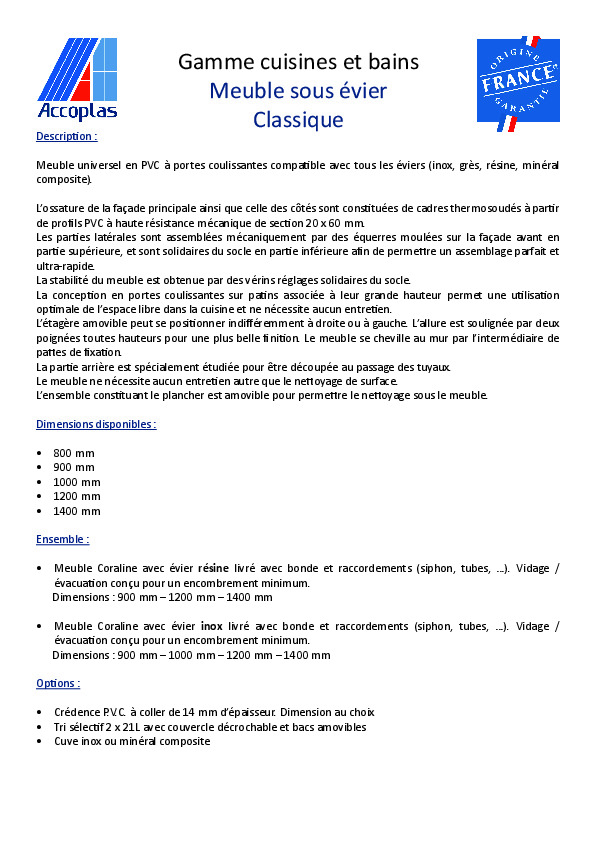 Fiche produit