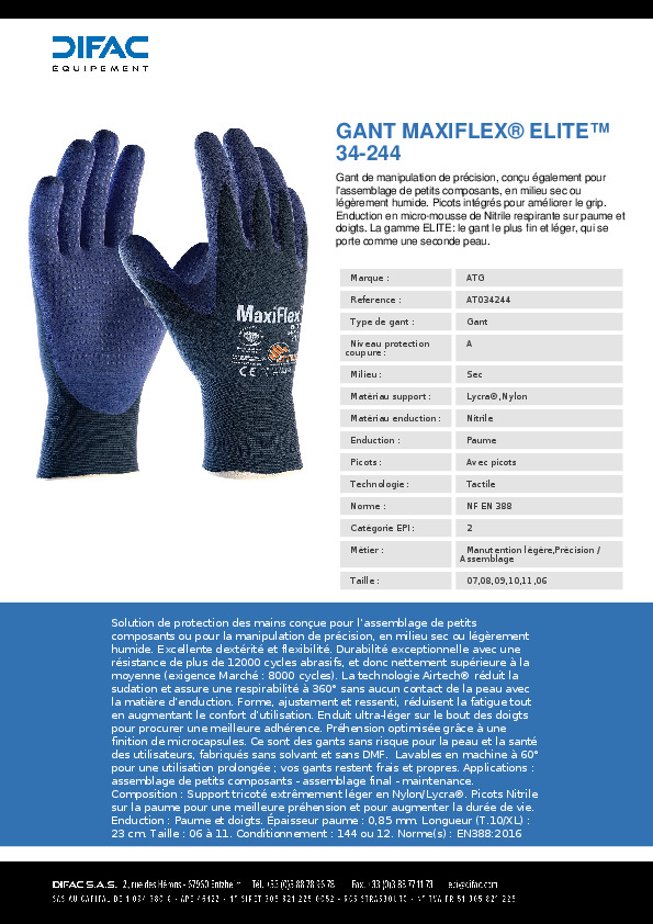 Fiche produit