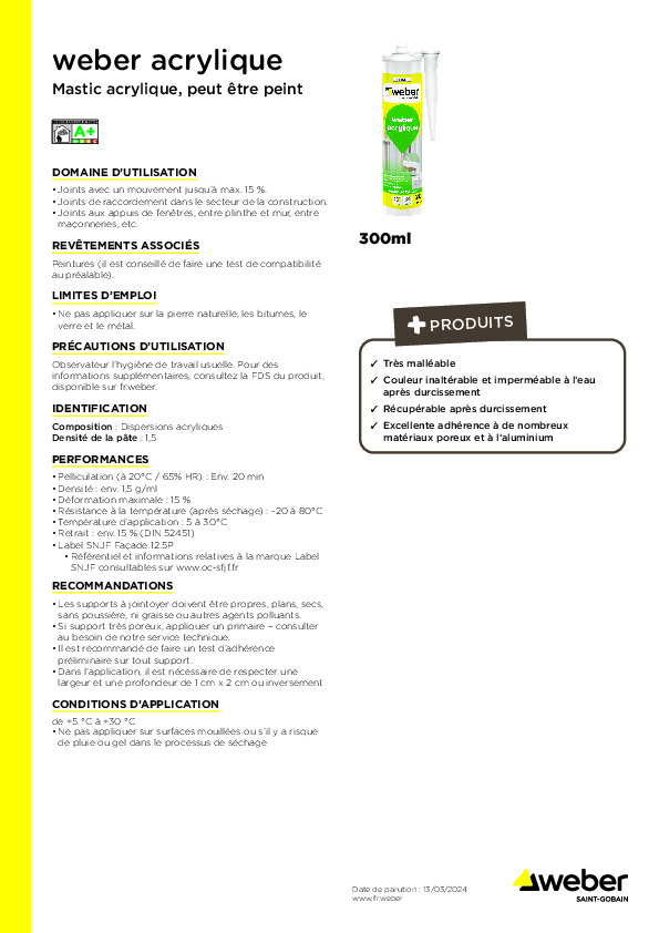 Fiche produit