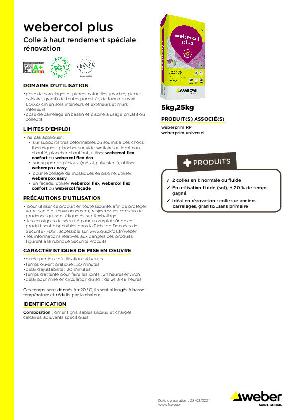 Fiche produit