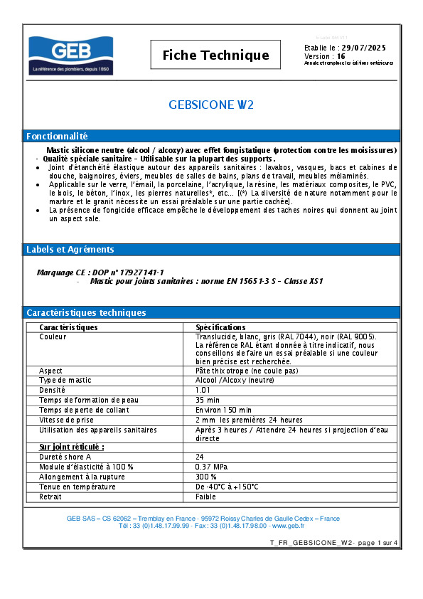 Fiche produit