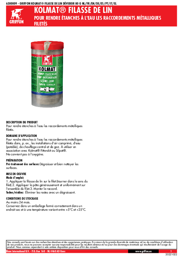 Fiche produit