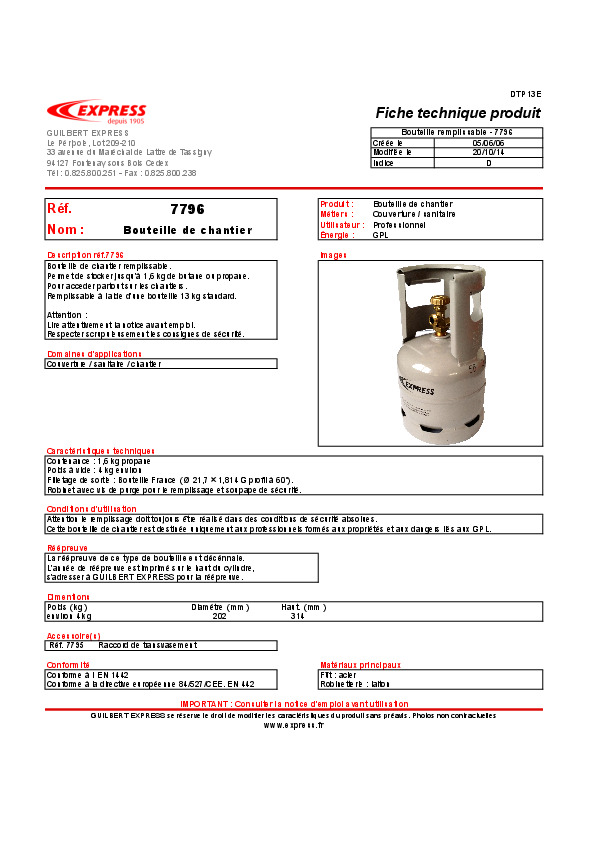 Fiche produit