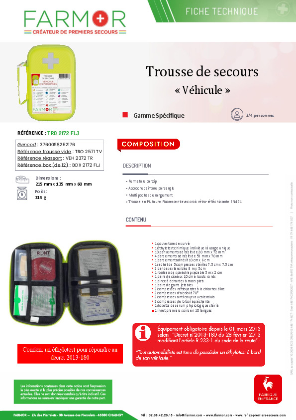 Fiche produit