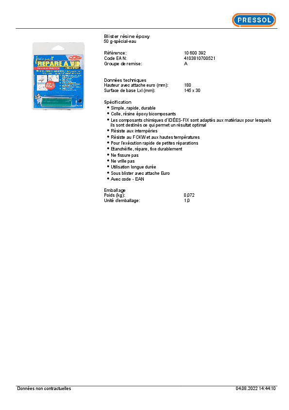 Fiche produit