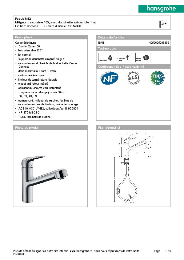 Fiche produit