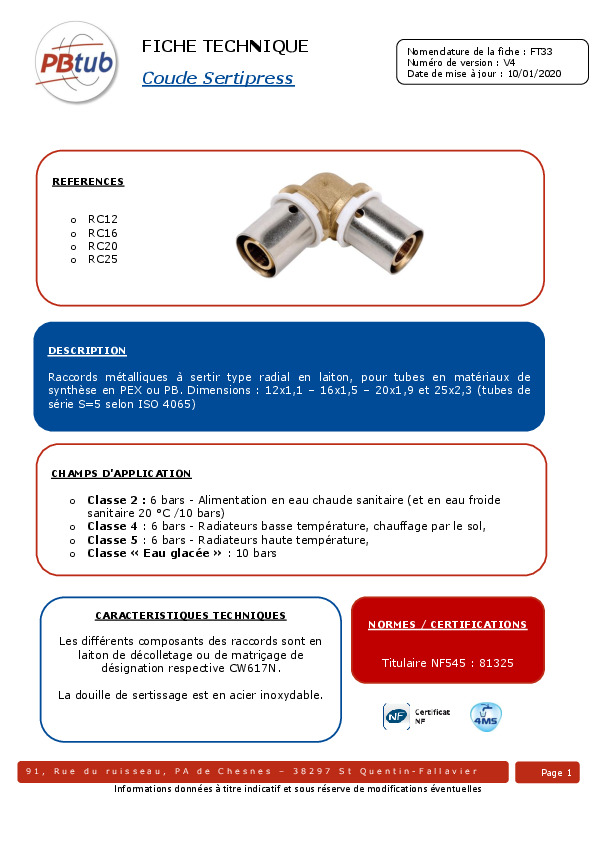 Fiche produit