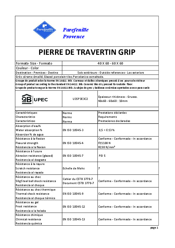 Fiche produit