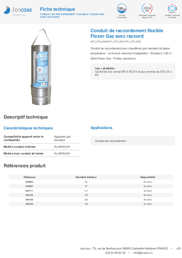 Fiche produit