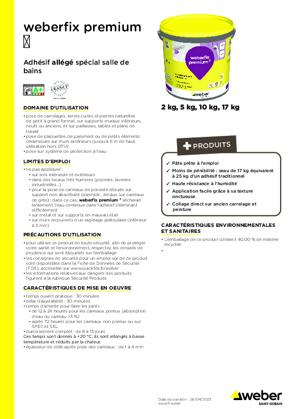 Fiche produit