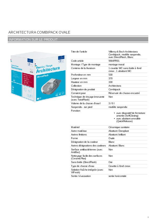 Fiche produit