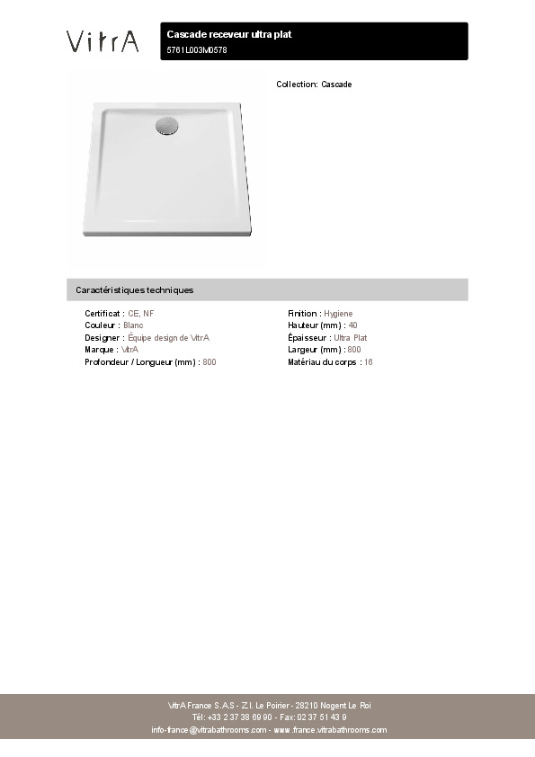 Fiche produit