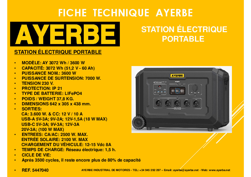 Fiche produit